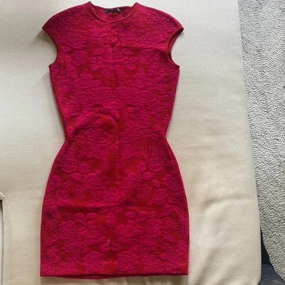 Red Alexander McQueen dress size Small - Picture 2 of 7